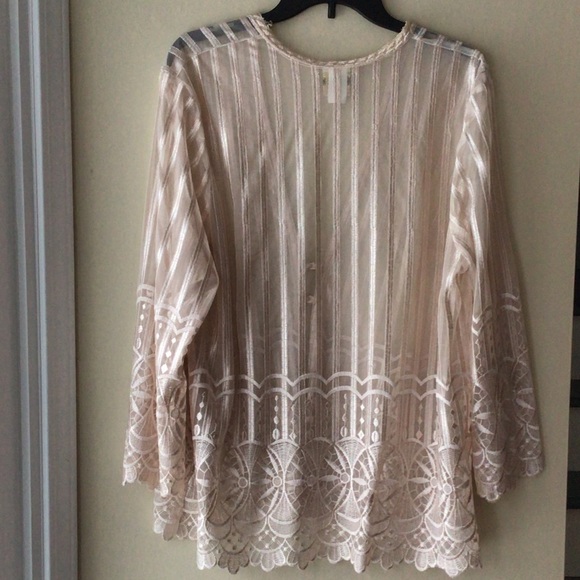 Vintage Sheer Jacket. Gorgeous Large GUC - Picture 3 of 6
